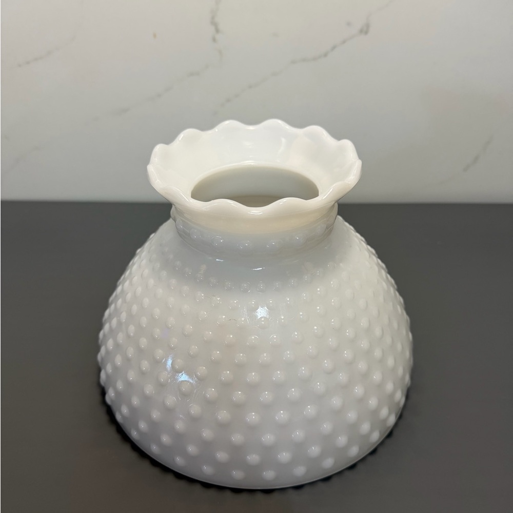 Elegant White Hobnail Lamp Shade